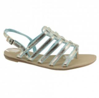 Sandales bleues façon Romain