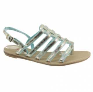 Sandales bleues façon Romain