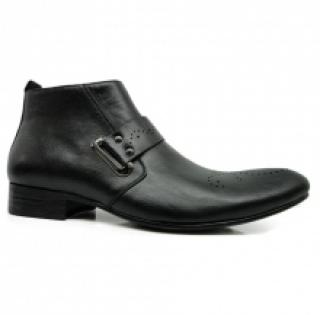 Bottines homme avec motif perforé