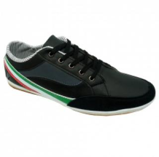 Baskets avec bandes tricolores