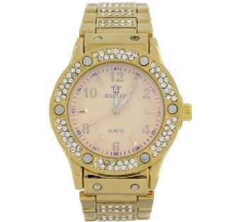 Montre bijou incrustée de strass