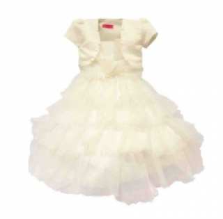 Robe voilée à volants avec boléro