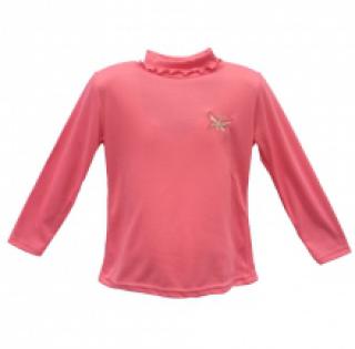 T-shirt fille avec col roulé