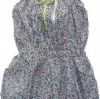 Combishort liberty orné d’une fleur