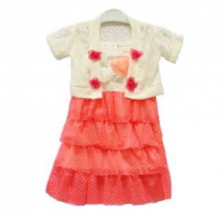 Robe à pois avec boléro