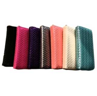 Portefeuille tressé tendance