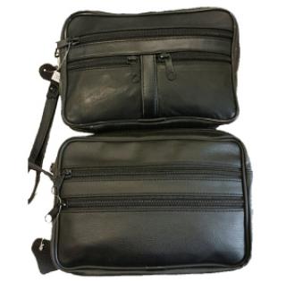 Pochette multipoche en cuir pour homme