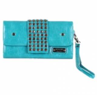 Portefeuille chic orné de clous