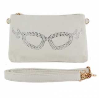 Sac à bandoulière lunette strass