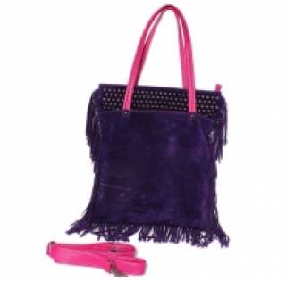 Sac à main cloutés et frangés