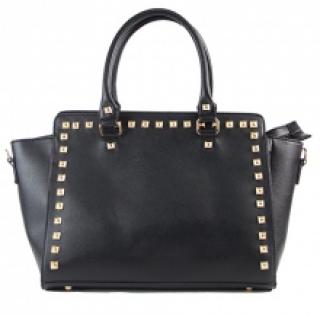 Sac à main bordé de clous