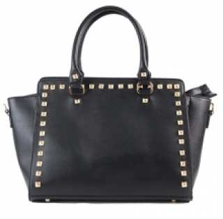 Sac à main bordé de clous