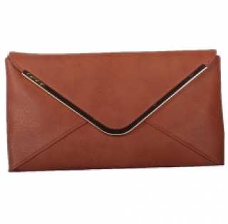 Pochette enveloppe avec bordure en métal