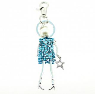 Porte-clé bijou orné de strass