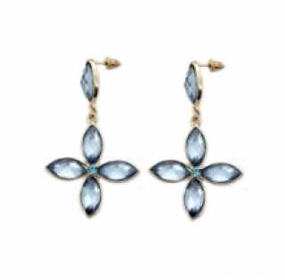 Boucles d’oreilles fashions parrées de pierres