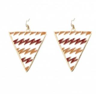 Boucles d’oreilles fantaisies rectangulaires