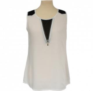 Top tendance avec zip devant