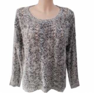 Pull femme à fil poilu