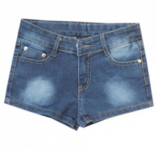 Adorable short jeans délavé pour fille