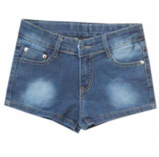 Adorable short jeans délavé pour fille
