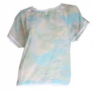 Top tacheté avec motif étoile