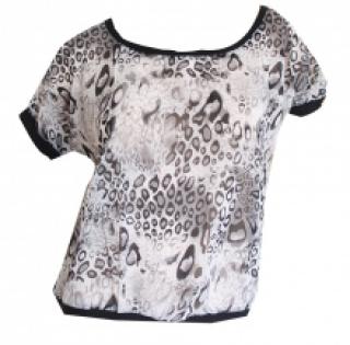 Top splendide imprimé léopard