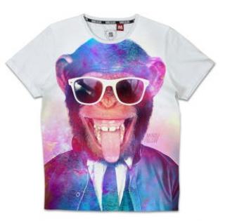 T-shirt homme avec motif singe amusant