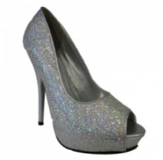 Escarpins pailletées à talon aiguille