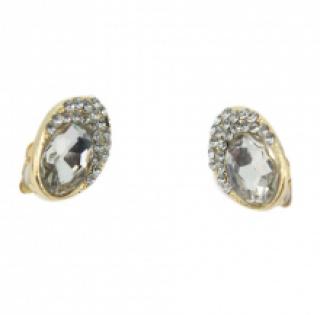 Adorables boucles d’oreilles clips parées de pierres