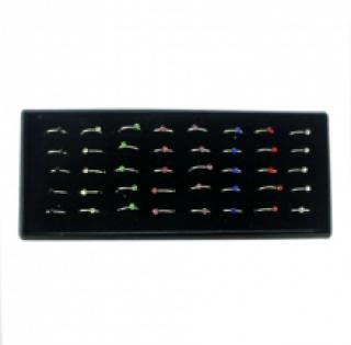 Piercing anneau pour nez avec strass