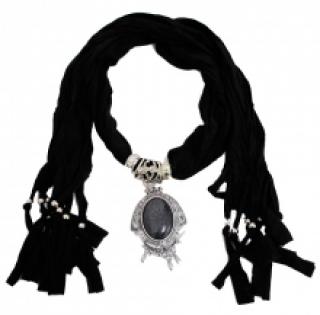 Écharpe bijou avec pendentif fantaisie