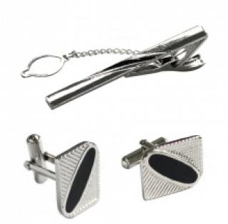 Coffret pince à cravate et boutons de manchette