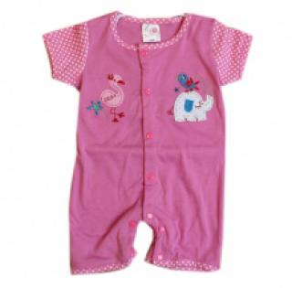 Combinaison à pois avec motif brodé