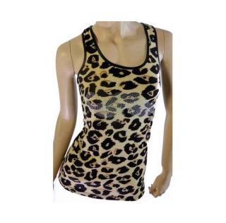 Débardeur Moustache  Léopard  Réf 3733