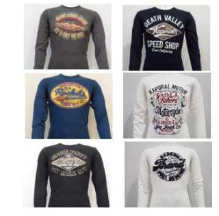 LOTS DE 8 T.SHIRT MANCHES LONGUES KAPORAL 5