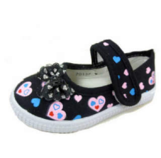 Sandale à scratch coeur Réf 9190