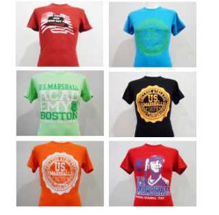 LOTS DE 10 T.SHIRT MANCHES COURTES  US MARSHALL
