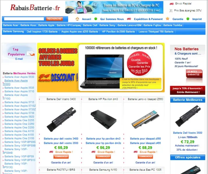 acer travelmate 5744z Chargeur batterie 