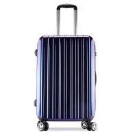 Valise Taille Cabine rigide 57cm bleu ultra leger 4 roues multidirectionnelles PARTY PRINCE
