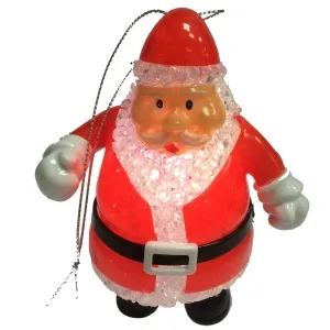 Décoration lumineuse à suspendre à l’effigie de père Noël