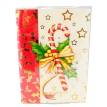 Jolie carte de vœux motif Noël