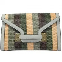 Jolie pochette enveloppe multicolore tissée