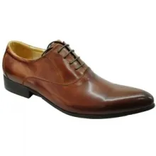 Chaussures de ville en cuir pour homme avec bout allongé