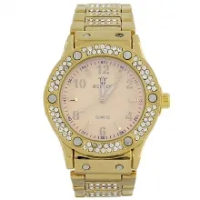 Montre bijou incrustée de strass