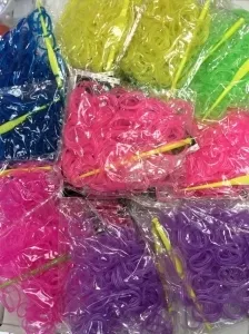 Élastiques fluorescents à tisser
