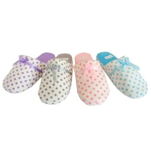 Pantoufle à pois pour femme