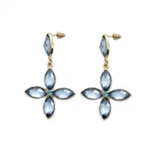 Boucles d’oreilles fashions parrées de pierres