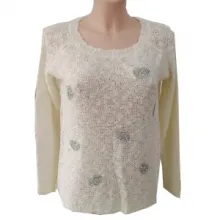 Pulls femme avec motifs devant