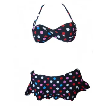 Maillot de bain à pois  Et Pareo Réf 9300 4.90