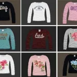 regardez! Whoelsale Marque Long T-shirts burberry, lv coton